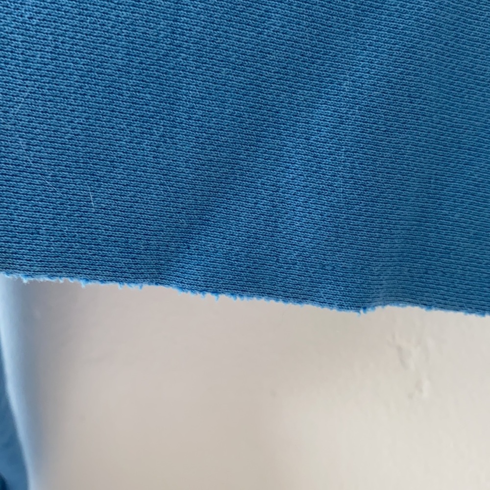 Champion Women's Blue Cropped Cut Off Pullover - Picture 7 of 7